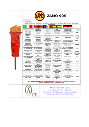 Hidraulični čekači Zamo Zamo 90 S