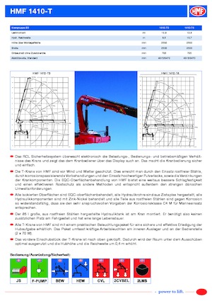 Hidraulične utovarne dizalice HMF 1410-T4