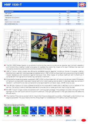 Hidraulične utovarne dizalice HMF 1530-T4-MCS