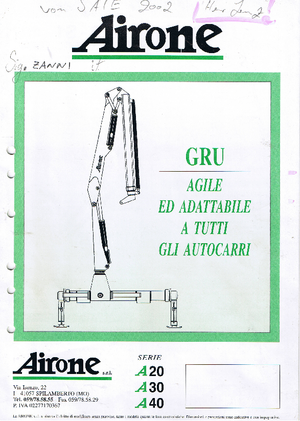 Hidraulične utovarne dizalice Airone A 40 S 1
