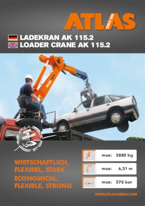 Hidraulične utovarne dizalice Atlas AK 115.2 A12