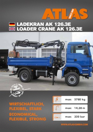 Hidraulične utovarne dizalice Atlas AK 126.3E A3SL 