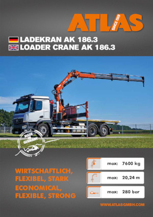 Hidraulične utovarne dizalice Atlas AK 186.3 A7 