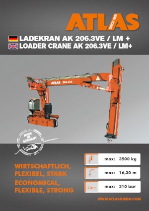 Hidraulične utovarne dizalice Atlas AK 206.3VE A12K  