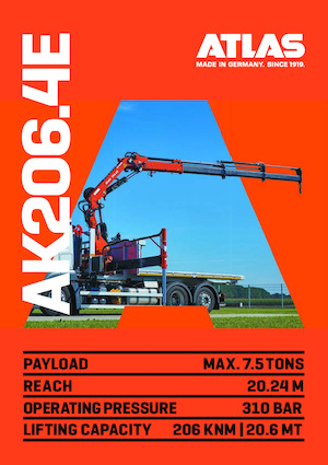 Hidraulične utovarne dizalice Atlas AK 206.4E A1 