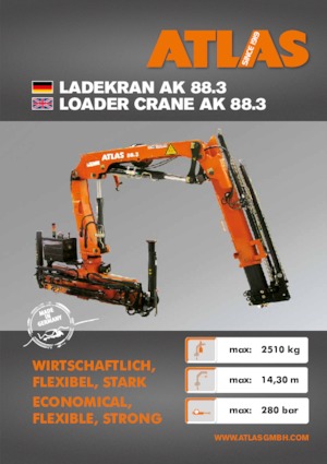 Hidraulične utovarne dizalice Atlas AK 88.3 A3SL 