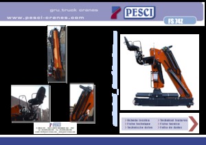 Hidraulične utovarne dizalice Pesci FS 74Z