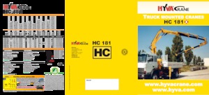 Hidraulične utovarne dizalice Hyva Crane HC 181X 