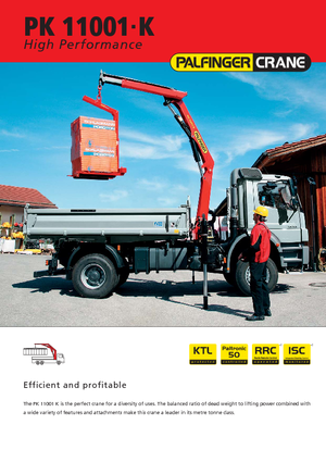 Hidraulične utovarne dizalice Palfinger PK 11001 K