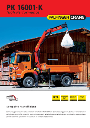 Hidraulične utovarne dizalice Palfinger PK 16001 K B