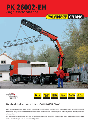 Hidraulične utovarne dizalice Palfinger PK 26002 EH F