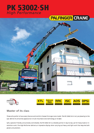 Hidraulične utovarne dizalice Palfinger PK 53002 SH F
