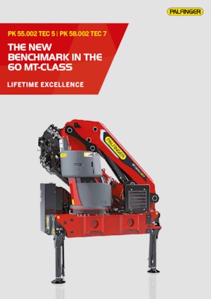 Hidraulične utovarne dizalice Palfinger PK 58.002 TEC 7 A