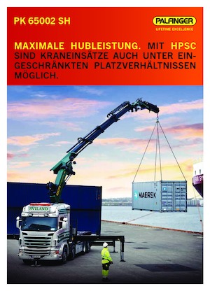 Hidraulične utovarne dizalice Palfinger PK 65002 SH E