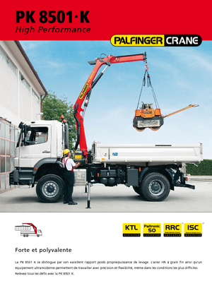 Hidraulične utovarne dizalice Palfinger PK 8501 K