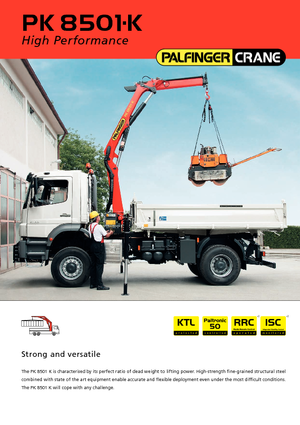 Hidraulične utovarne dizalice Palfinger PK 8501 K