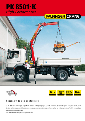 Hidraulične utovarne dizalice Palfinger PK 8501 K