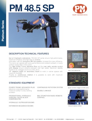 Hidraulične utovarne dizalice PM PM 48.5 SP