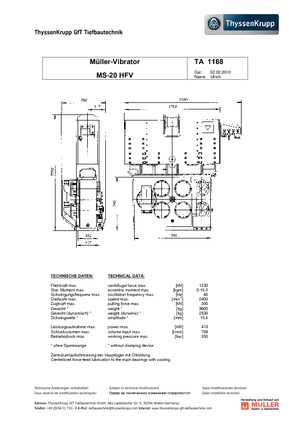 Vibro čekići Müller MS 20 HFV