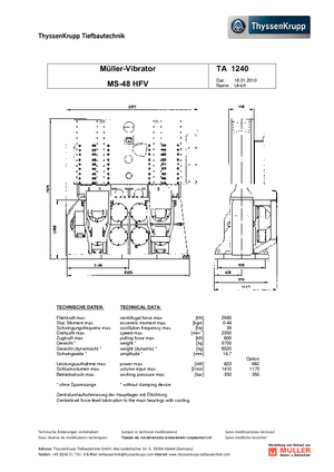 Vibro čekići Müller MS 48 HFV
