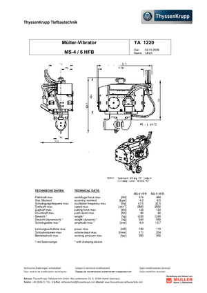 Vibro čekići Müller MS 6 HFB