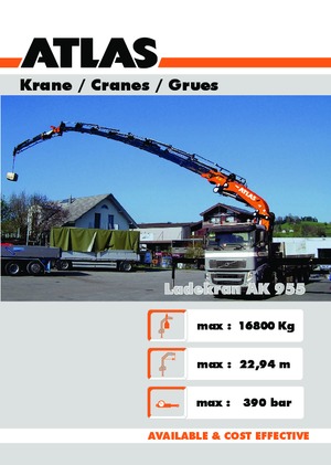 Hidraulične utovarne dizalice Atlas AK 955 A4
