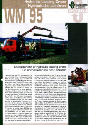 Hidraulične utovarne dizalice Ostroj WM 95 NT