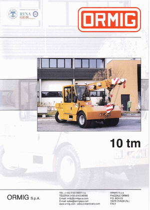 Industrijske pokretne dizalice ORMIG 10 tm