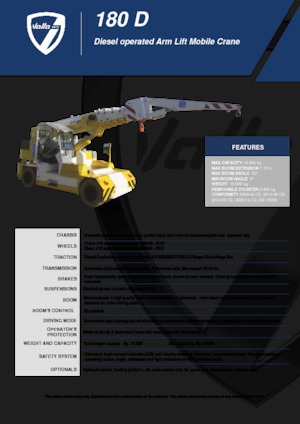 Industrijske pokretne dizalice Valla 180 D 