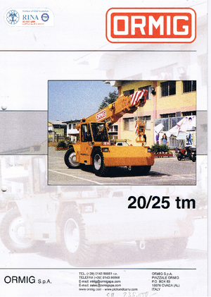 Industrijske pokretne dizalice ORMIG 20 tm