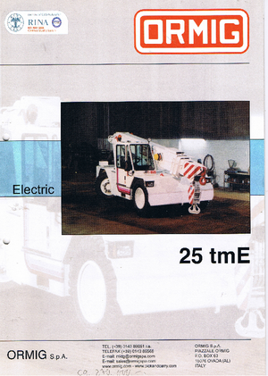 Industrijske pokretne dizalice ORMIG 25 tmE