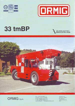 Industrijske pokretne dizalice ORMIG 33 tmBP