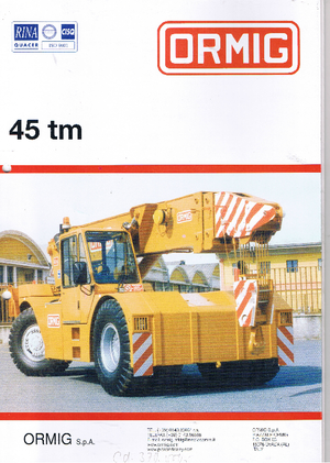 Industrijske pokretne dizalice ORMIG 45 tm