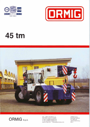 Industrijske pokretne dizalice ORMIG 45 tm