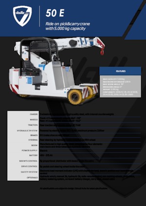 Industrijske pokretne dizalice Valla 50 E