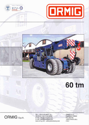 Industrijske pokretne dizalice ORMIG 60 tm