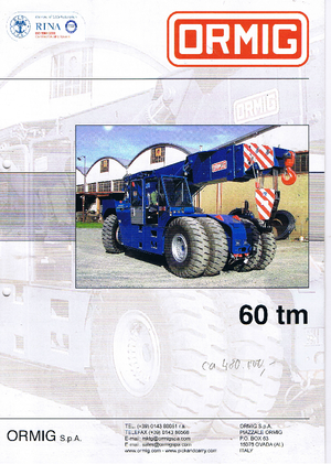 Industrijske pokretne dizalice ORMIG 60 tm