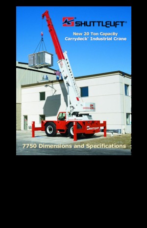 Industrijske pokretne dizalice Shuttlelift 7750 RT