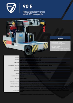 Industrijske pokretne dizalice Valla 90 E