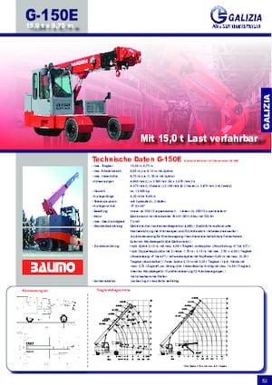 Industrijske pokretne dizalice Galizia G 150
