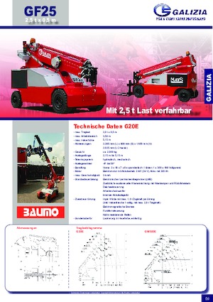 Industrijske pokretne dizalice Galizia G 20 E