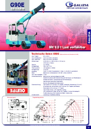 Industrijske pokretne dizalice Galizia G 90