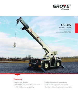 Industrijske pokretne dizalice Grove GCD15