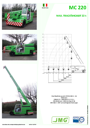 Industrijske pokretne dizalice JMG MC 220
