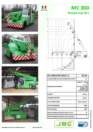 Industrijske pokretne dizalice JMG MC 300