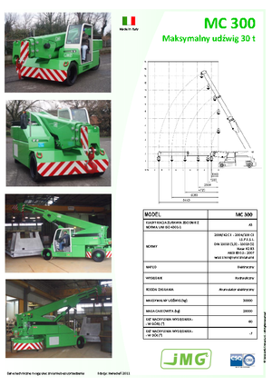 Industrijske pokretne dizalice JMG MC 300
