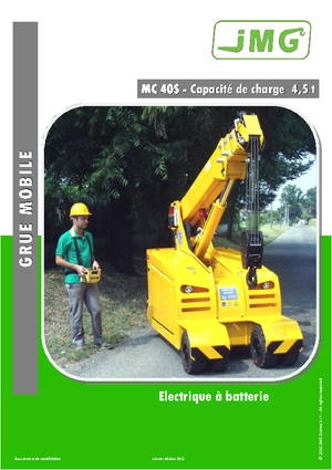 Industrijske pokretne dizalice JMG MC 40 S
