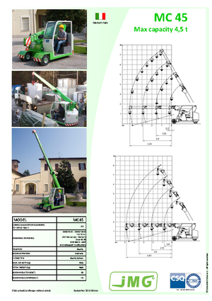 Industrijske pokretne dizalice JMG MC 45