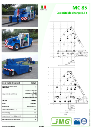 Industrijske pokretne dizalice JMG MC 85