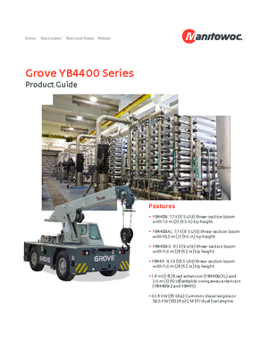 Industrijske pokretne dizalice Grove YB4411